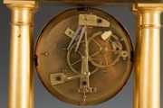 Fine French Gilt Bronze Portico Clock