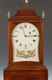 Fine & Rare Elnathan Taber Shelf Clock,  Roxbury, MA