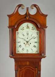 Fine Isaac Schoonmaker Tall Case Clock, Paterson, NJ