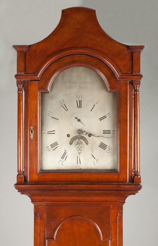 Aaron Lane Tall Case Clock, Elizabethtown, NJ