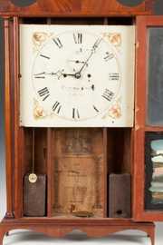 Bishop & Bradley Pillar & Scroll Clock, Watertown, CT