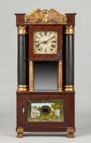 E. & G. W. Bartholomew Hollow Column Shelf Clock