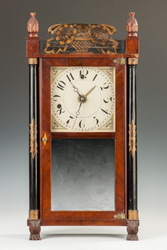 Silas Hoadley Miniature Shelf Clock