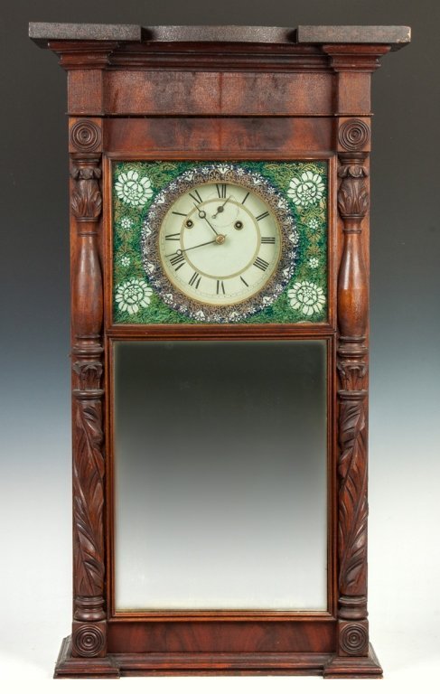 Asa Munger Flat Top Shelf Clock, Auburn, NY
