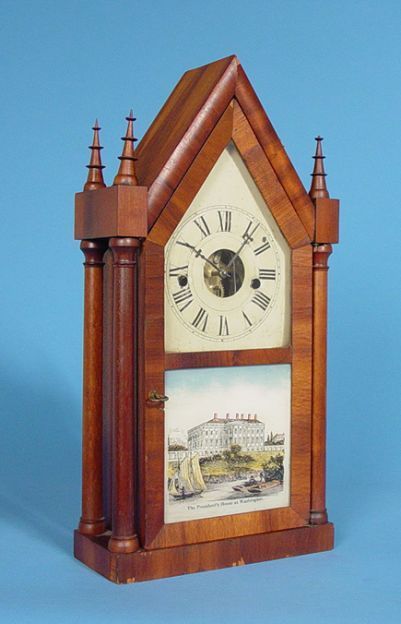 Terry & Andrews Candlestick Steeple Clock