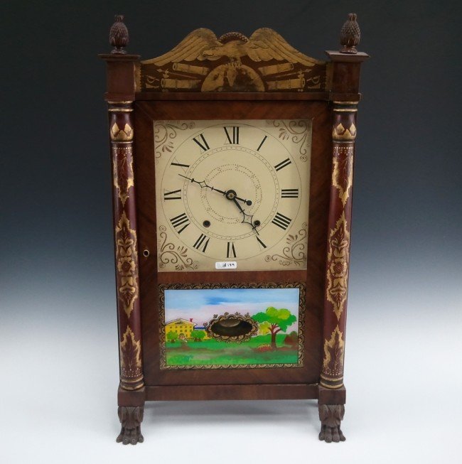 A CHARLES KIRKE 1840’S SHELF CLOCK