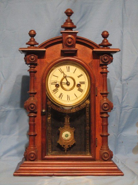 E.N. Welch Patti Rosewood case clock.