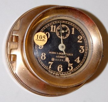 Seth Thomas Mark I U.S. Navy Boat Clock