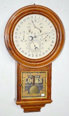 Welch Spring Co. Gale Calendar #3 Clock