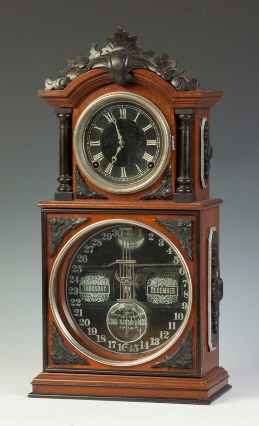 Ithaca 3 1/2 Parlor Calendar Clock