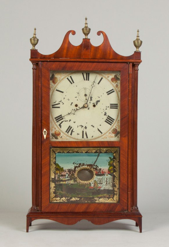 Lucius Bradley Pillar & Scroll Clock