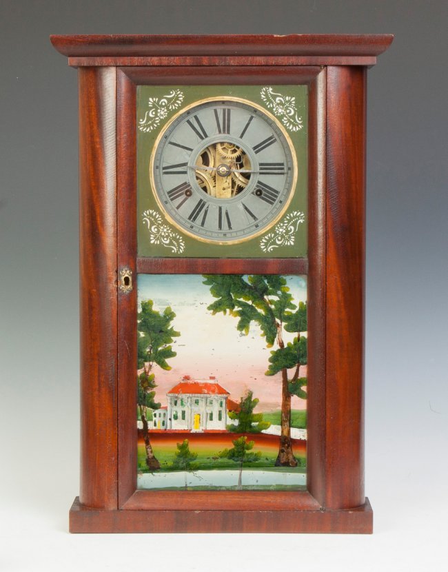 C & N Jerome Hollow Column Shelf Clock