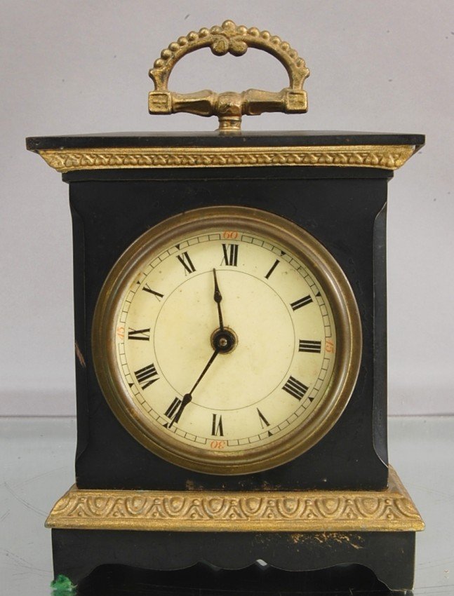 Victorian cast Iron Alarm Clock