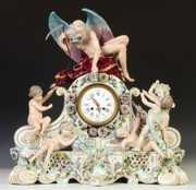 Monumental Hand Painted Porcelain Clock