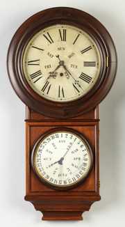 Welch Spring & Co. Calendar Clock