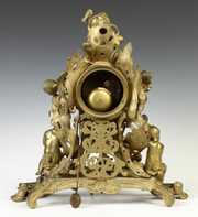French Gilt Bronze Shelf Clock