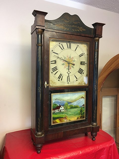 Norris North Column and Splat Mantel Clock