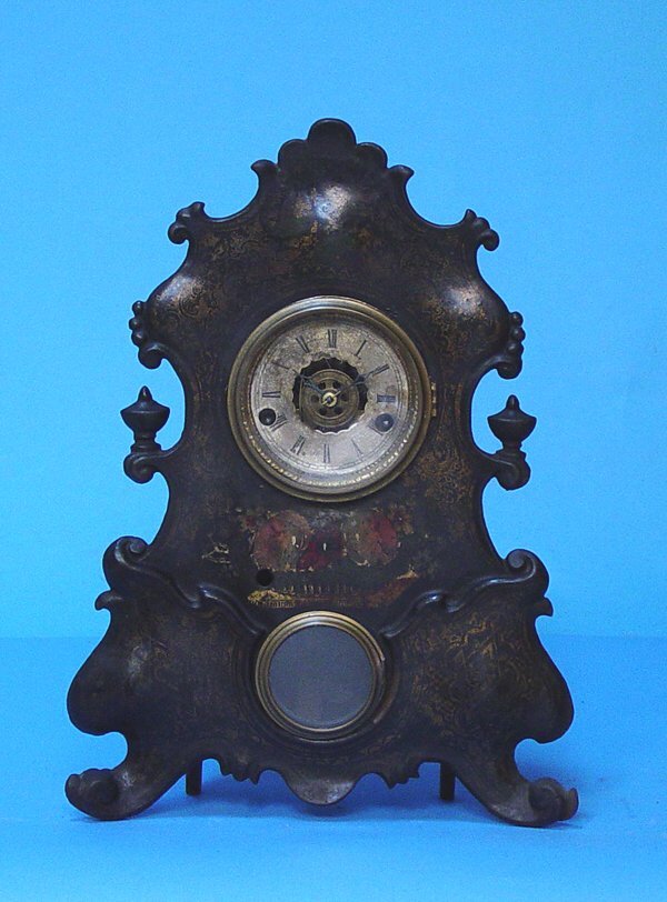 American Iron Front Shelf Clock