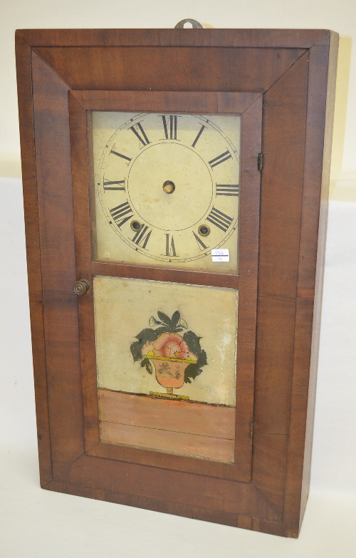 Antique Henry C. Smith Wooden Works OG Shelf Clock