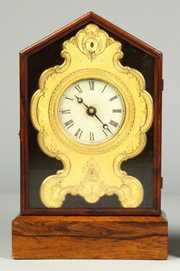 Rare Terhune & Edwards Brass Front Shelf Clock