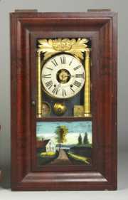 Hills Goodrich & Co. Internal Column Ogee Shelf Clock