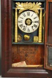 Hills Goodrich & Co. Internal Column Ogee Shelf Clock