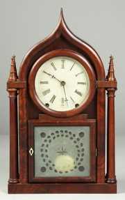 Onion Top, Four Column Steeple Clock