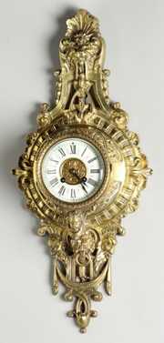 Ansonia Cast Brass Wall Clock