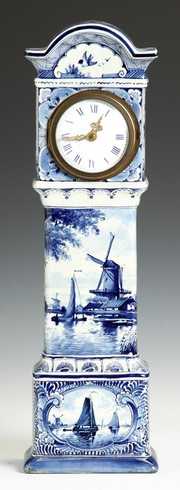 Delft Miniature Grandfather Clock