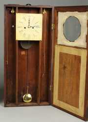 New Hampshire Striking Mirror Clock, attr. to Frederick