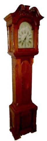 American Walnut Time & Calendar Tall Case Clock