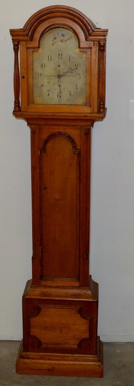 18th C. R. Whiting Tall Case Clock