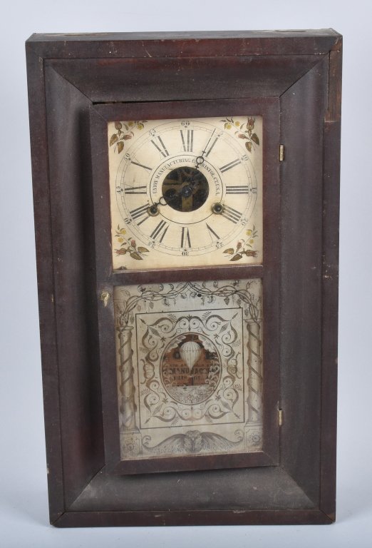 ANTIQUE UNION MFG CO. OGEE CLOCK, AIRSHIP