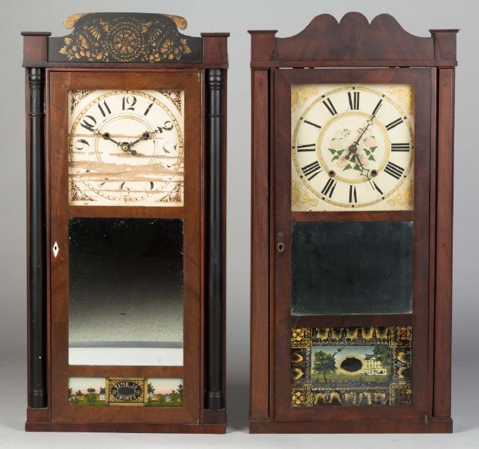 Two Column and Splat Shelf Clocks