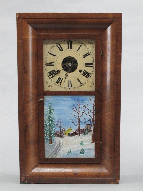 A UNION MANUFACTURING OGEE SHELF CLOCK