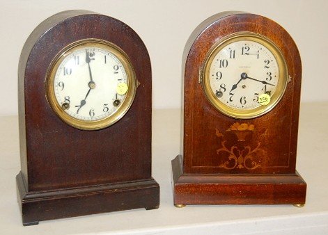 Seth Thomas & Sessions Round Top Shelf Clocks