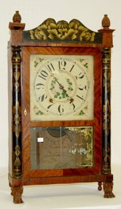 Eli Terry Pillar & Scroll Shelf Clock