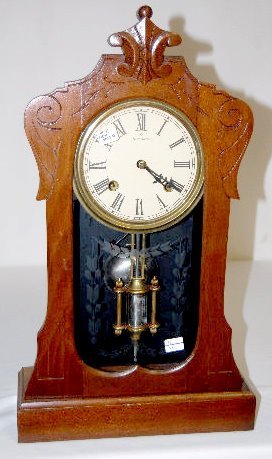 New Haven Black Walnut Shelf Clock