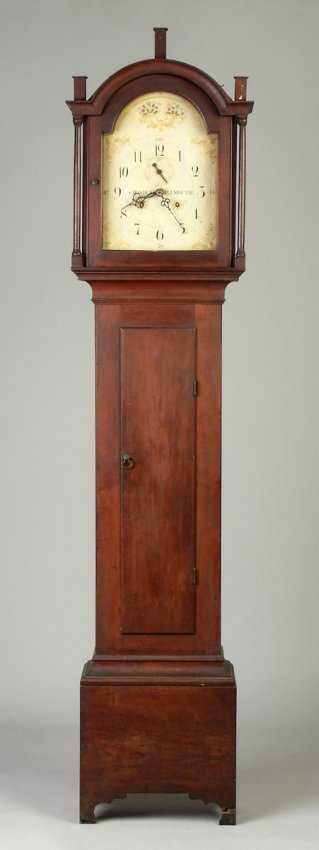 Silas Hoadley Diminutive Cherry Tall Case Clock