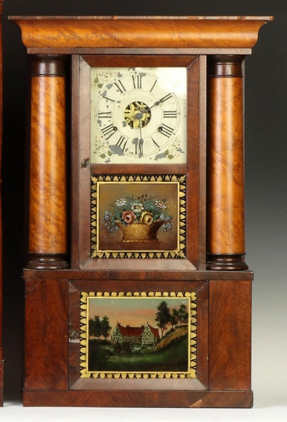 William Gilbert Hollow Column Shelf Clock