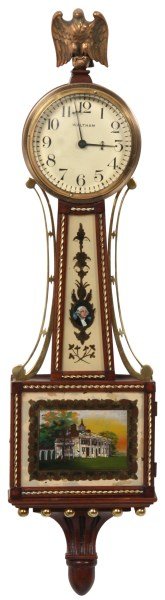 Waltham Miniature Presentation Banjo Clock