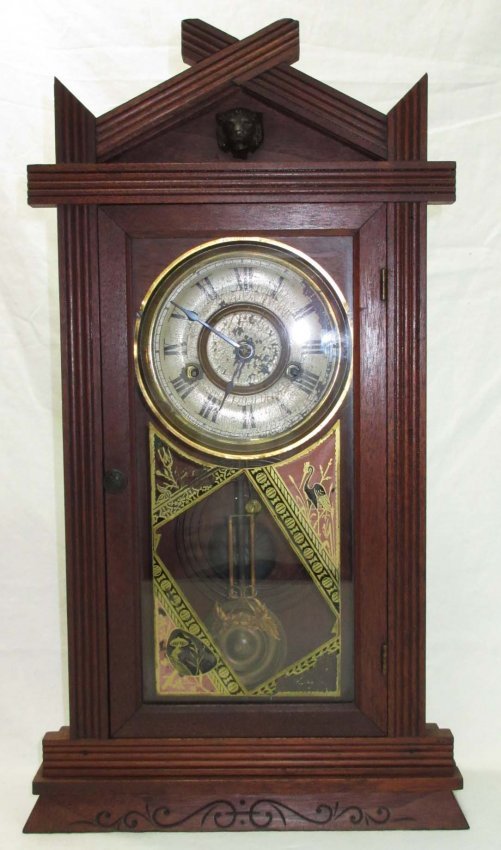 Eastlake Vict. Walnut Shelf Clock