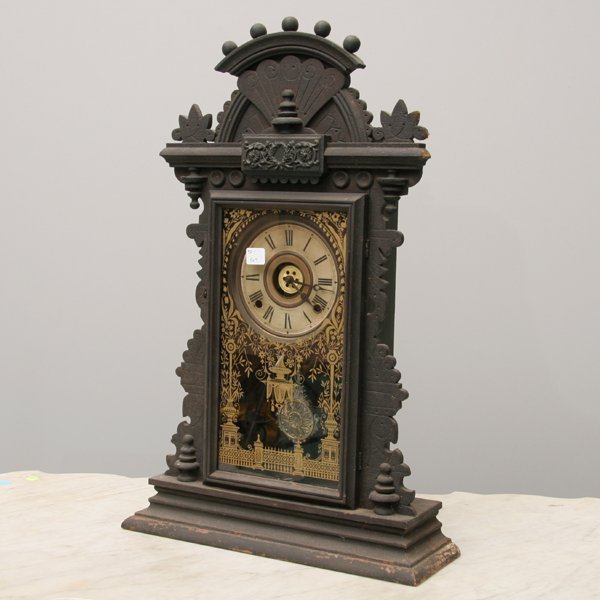 Late 1800 Eastlake Victorian mantel clock