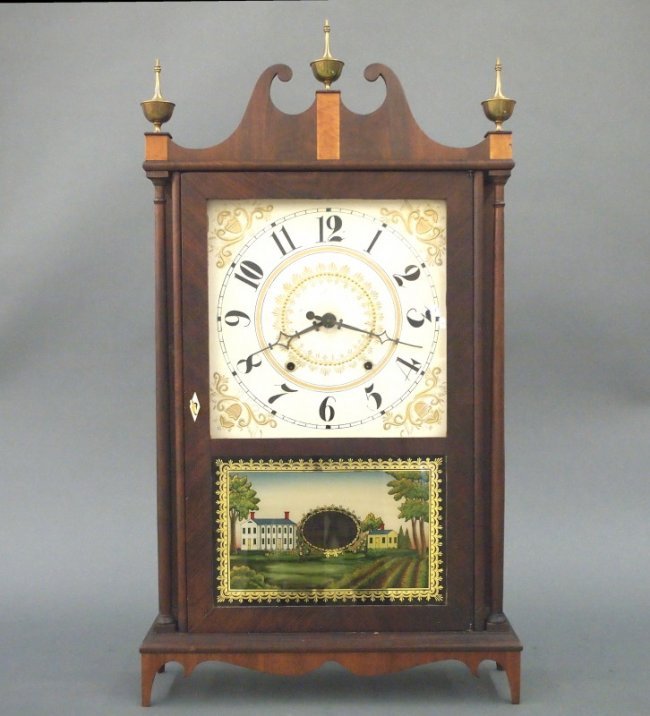 Seth Thomas pillar & scroll shelf clock