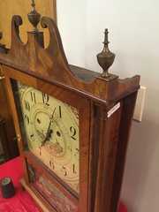 Silas Hoadley “Upside Down” Pillar and Scroll Clock