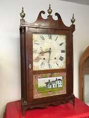 Riley Whiting Pillar and Scroll Clock