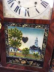 Eli Terry, Jr. Column and Splat Stenciled Shelf Clock