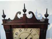 Jerome Darrow & Co. Reeded Pilaster and Scroll Clock