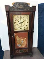 Silas Hoadley Tall Mantel Upside Down Clock