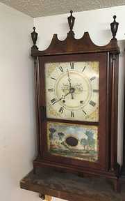 Eli Terry and Sons Pillar and Scroll Shelf Clock